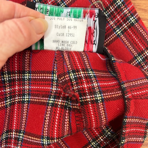 Vintage 90’s Lip Service Red Plaid Skirt size Small EUC - Picture 10 of 10